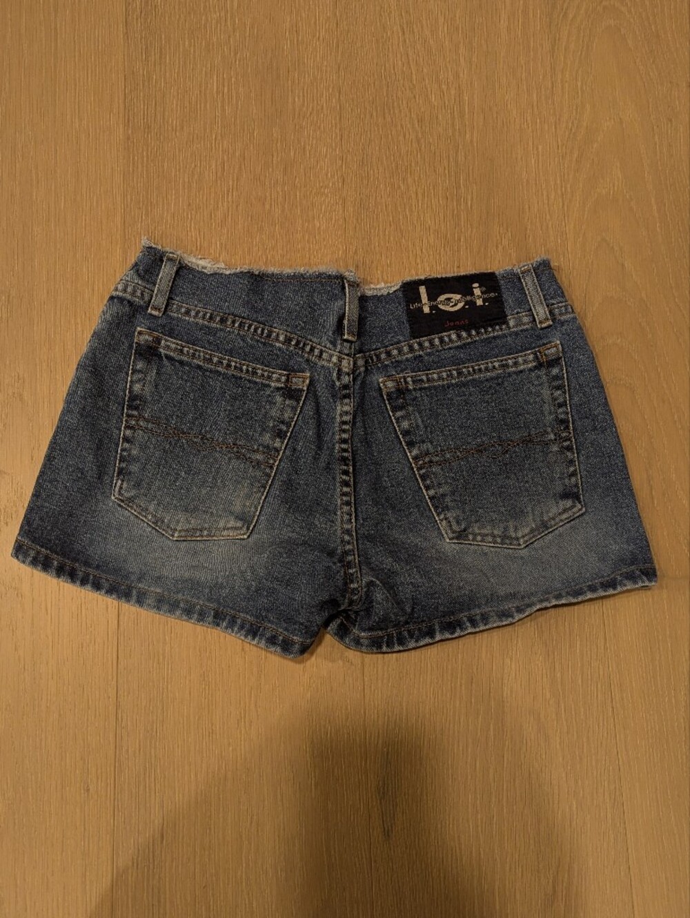 Y2K LEI Blue Denim Cutoff Shorts